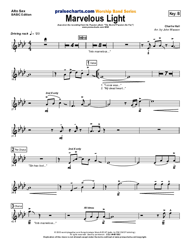 Marvelous Light Alto Sax (Charlie Hall)