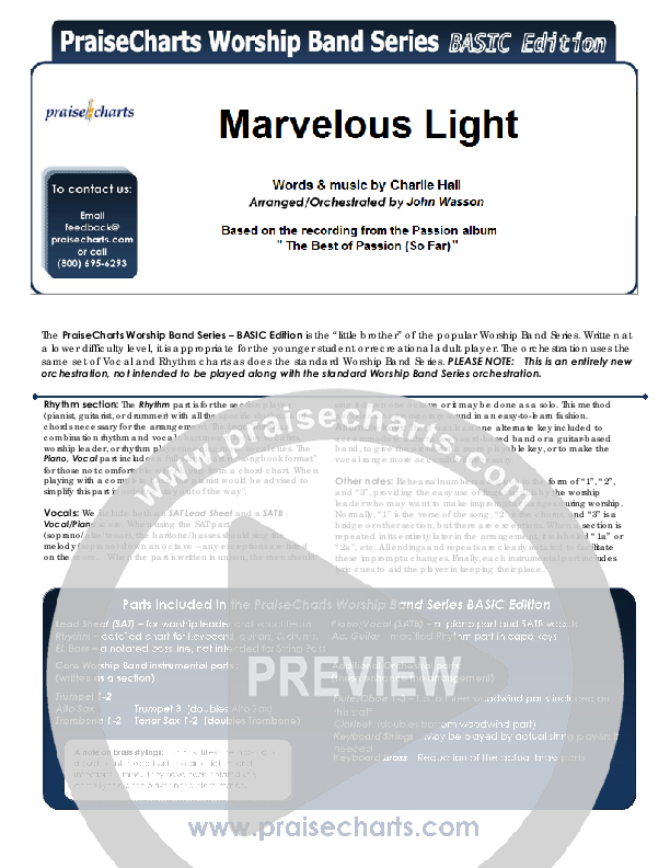 Marvelous Light Orchestration (Charlie Hall)