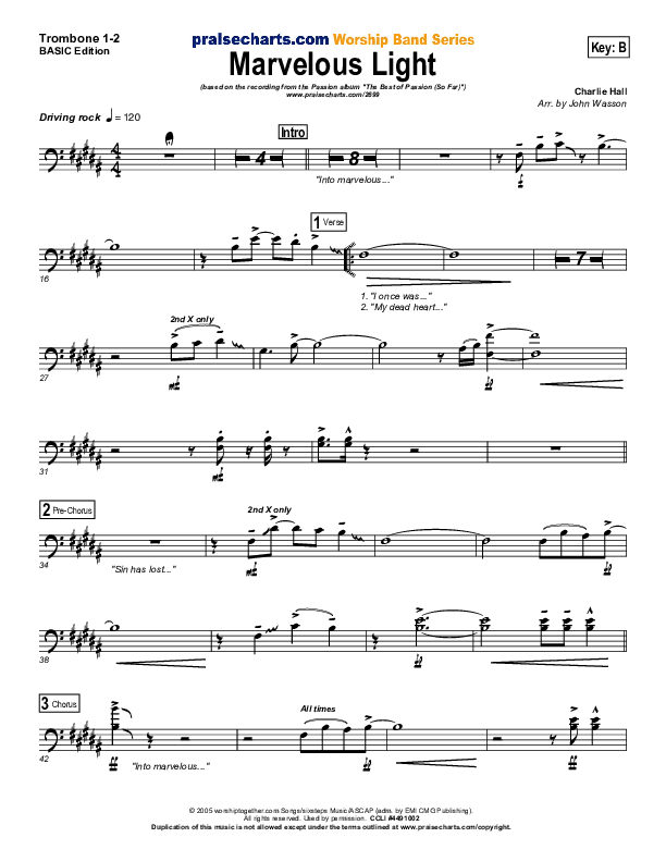 Marvelous Light Trombone 1/2 (Charlie Hall)