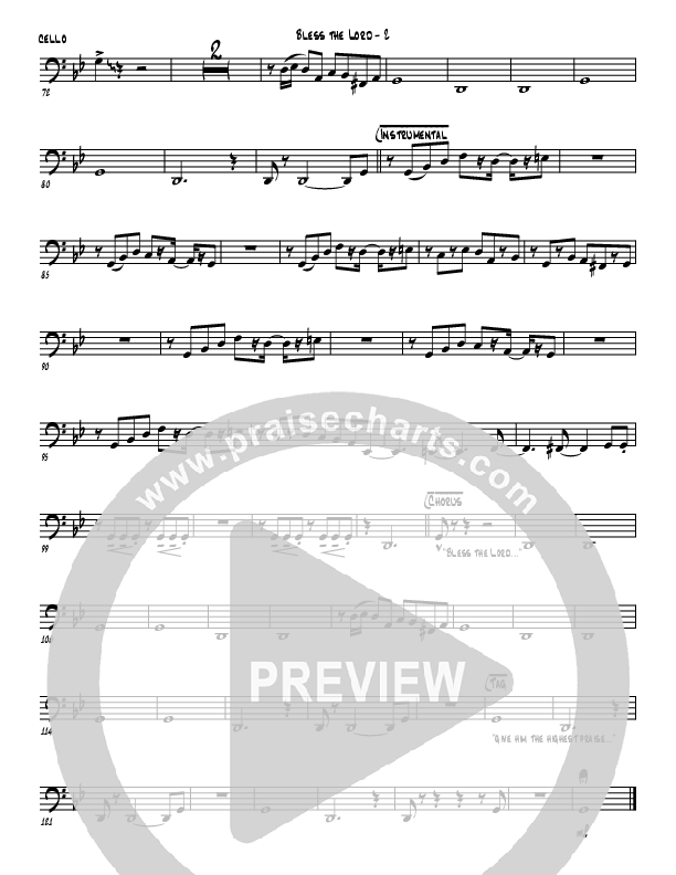 Bless The Lord Cello (Jermaine Rodriguez)