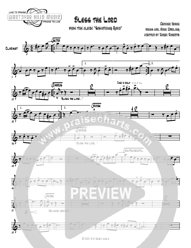 Bless The Lord Clarinet (Jermaine Rodriguez)