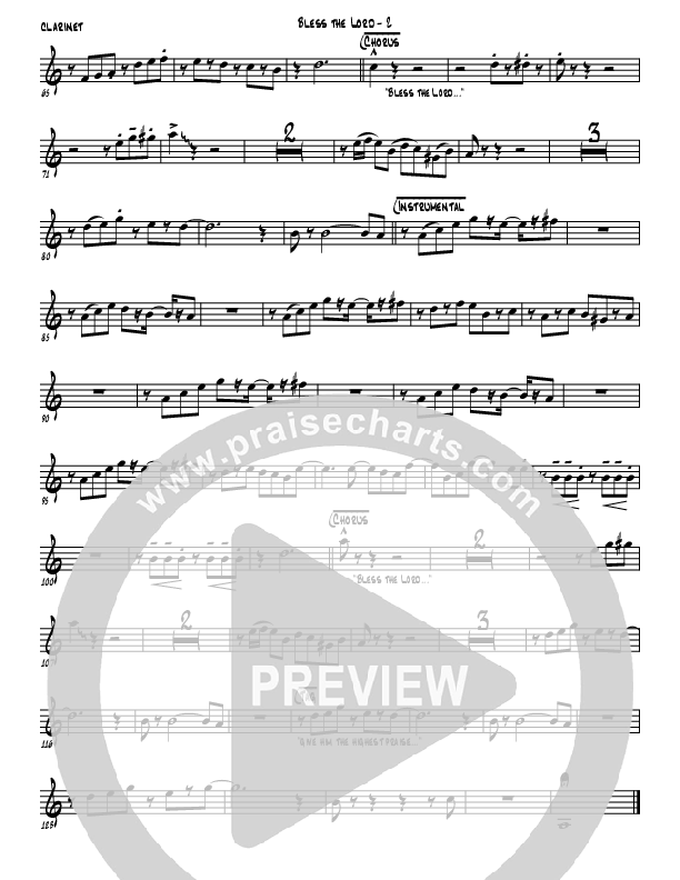 Bless The Lord Clarinet (Jermaine Rodriguez)