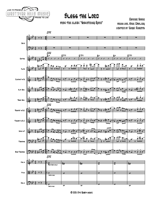 Bless The Lord Conductor's Score (Jermaine Rodriguez)
