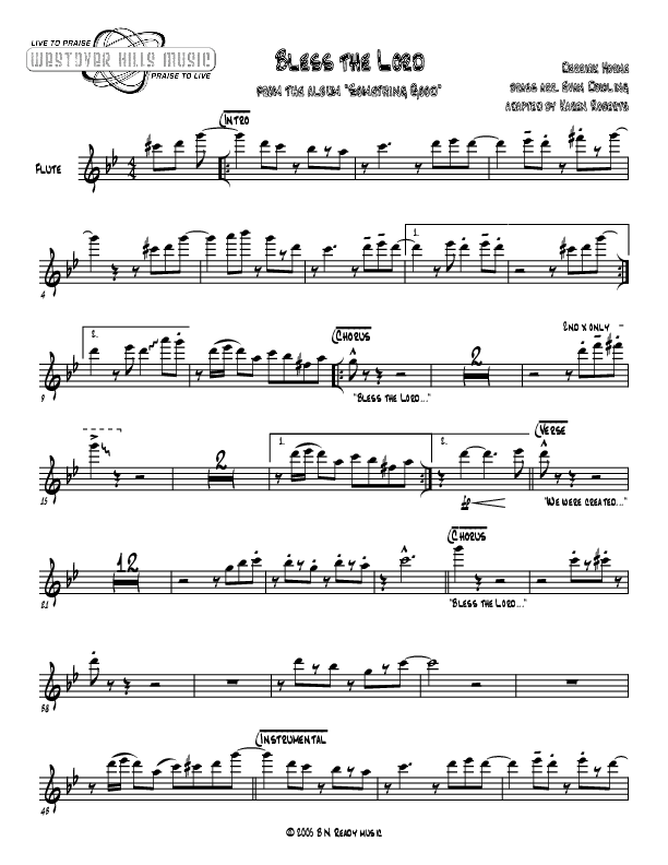 Bless The Lord Flute (Jermaine Rodriguez)