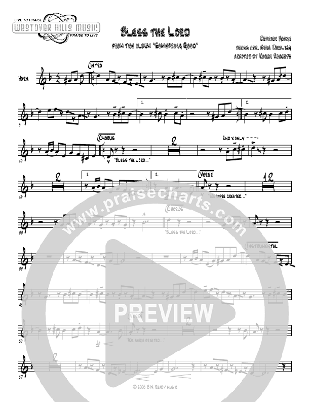 Bless The Lord French Horn (Jermaine Rodriguez)