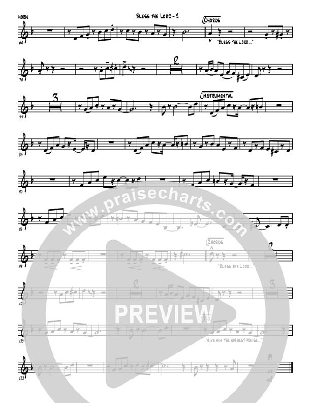 Bless The Lord French Horn (Jermaine Rodriguez)