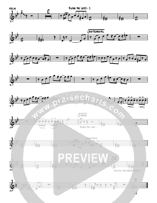 Bless The Lord Violins (Jermaine Rodriguez)