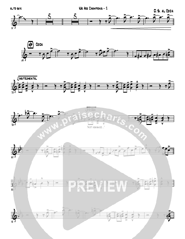 We Are Champions Alto Sax (Jermaine Rodriguez)