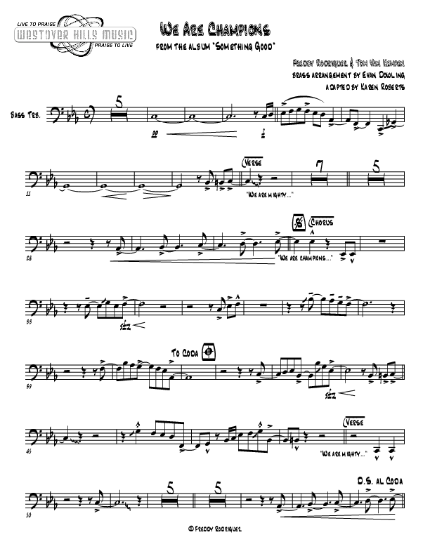 We Are Champions Bass Trombone (Jermaine Rodriguez)