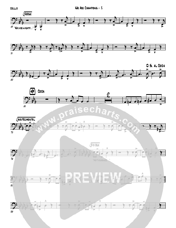 We Are Champions Cello (Jermaine Rodriguez)