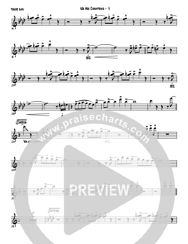 We Are Champions Tenor Sax 2 (Jermaine Rodriguez)