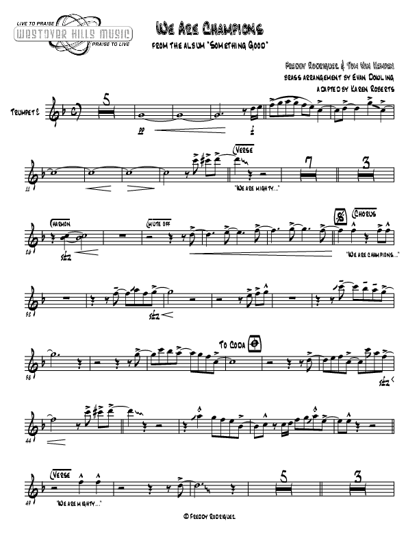 We Are Champions Trumpet 2 (Jermaine Rodriguez)