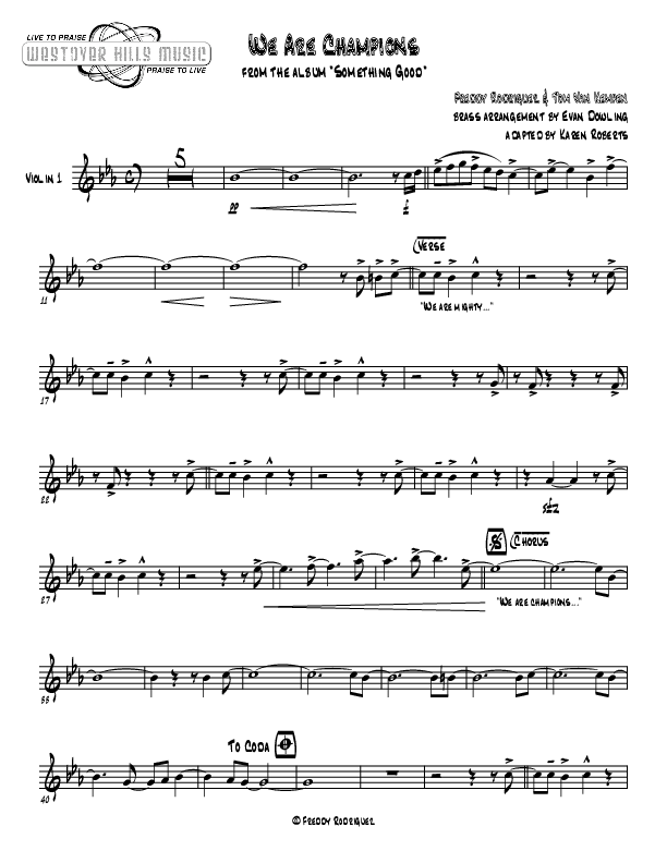 We Are Champions Violin 1 (Jermaine Rodriguez)