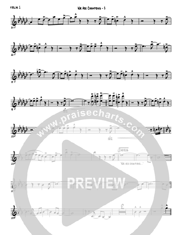 We Are Champions Violin 1 (Jermaine Rodriguez)