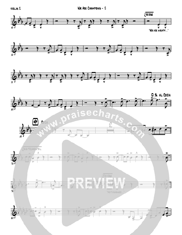 We Are Champions Violin 2 (Jermaine Rodriguez)