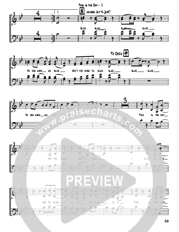 This Is The Day Choir Sheet (Jermaine Rodriguez)