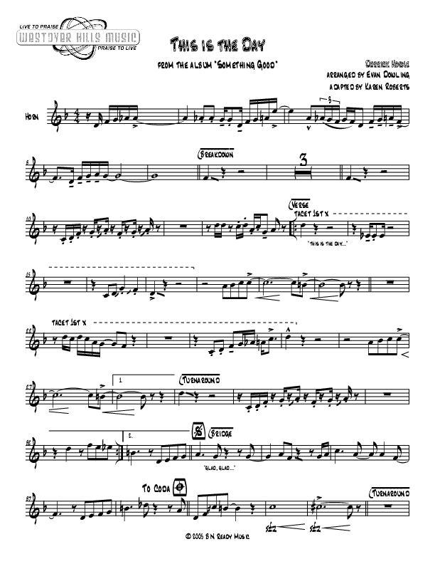 This Is The Day French Horn (Jermaine Rodriguez)