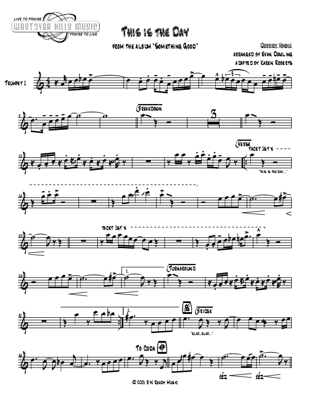 This Is The Day Trumpet 1 (Jermaine Rodriguez)