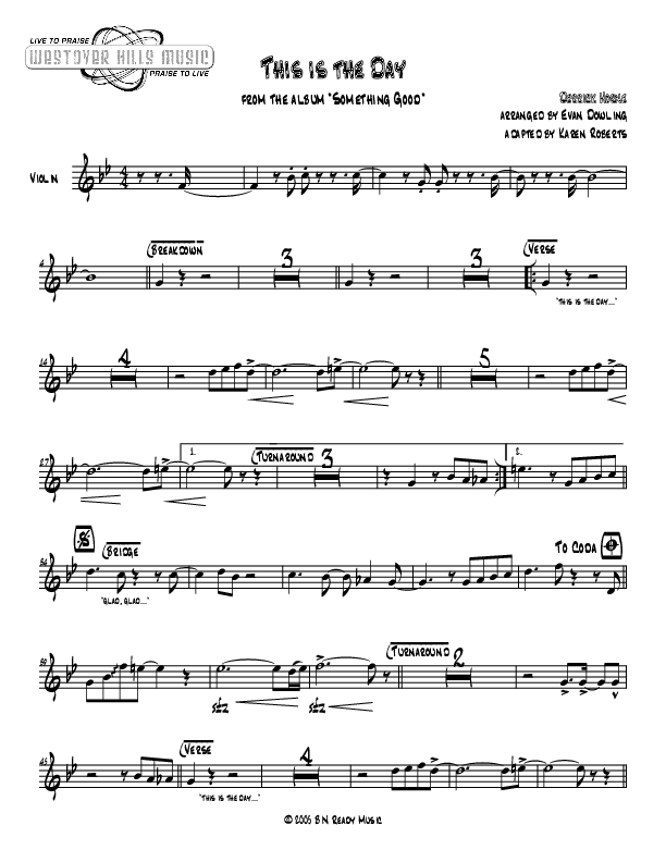 This Is The Day Violins (Jermaine Rodriguez)