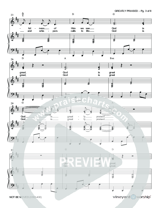 Greatly Praised Lead & Piano (Vineyard Music)