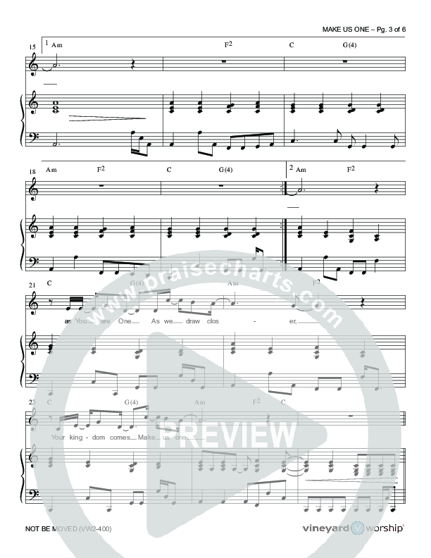 Make Us One Lead & Piano (Vineyard Music)