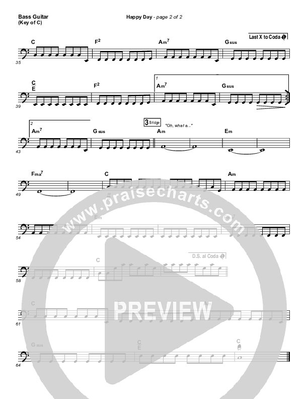 Happy Day Bass Guitar (Tim Hughes)