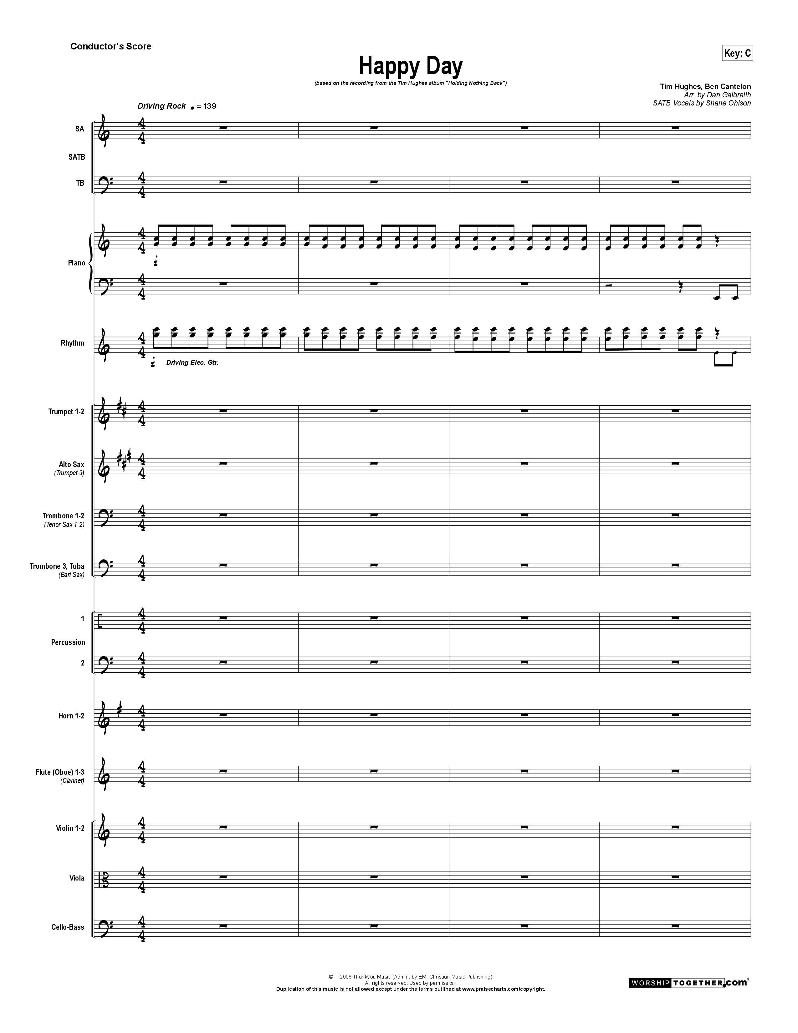 Happy Day Orchestration (Tim Hughes)