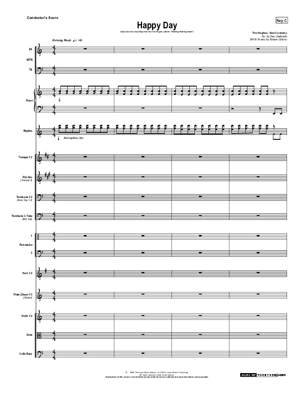 Happy Day Conductor's Score (Tim Hughes)