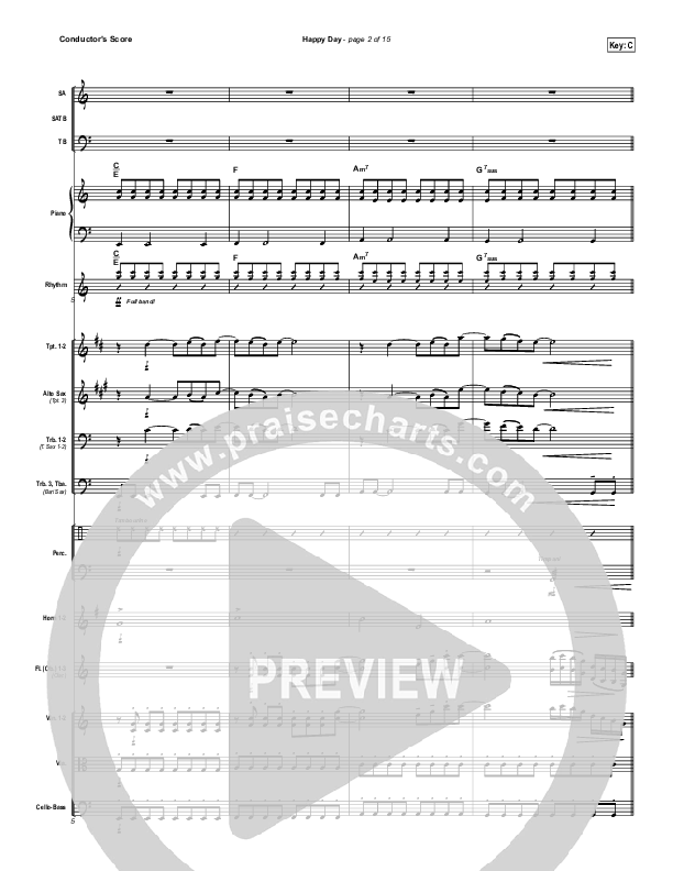 Happy Day Conductor's Score (Tim Hughes)