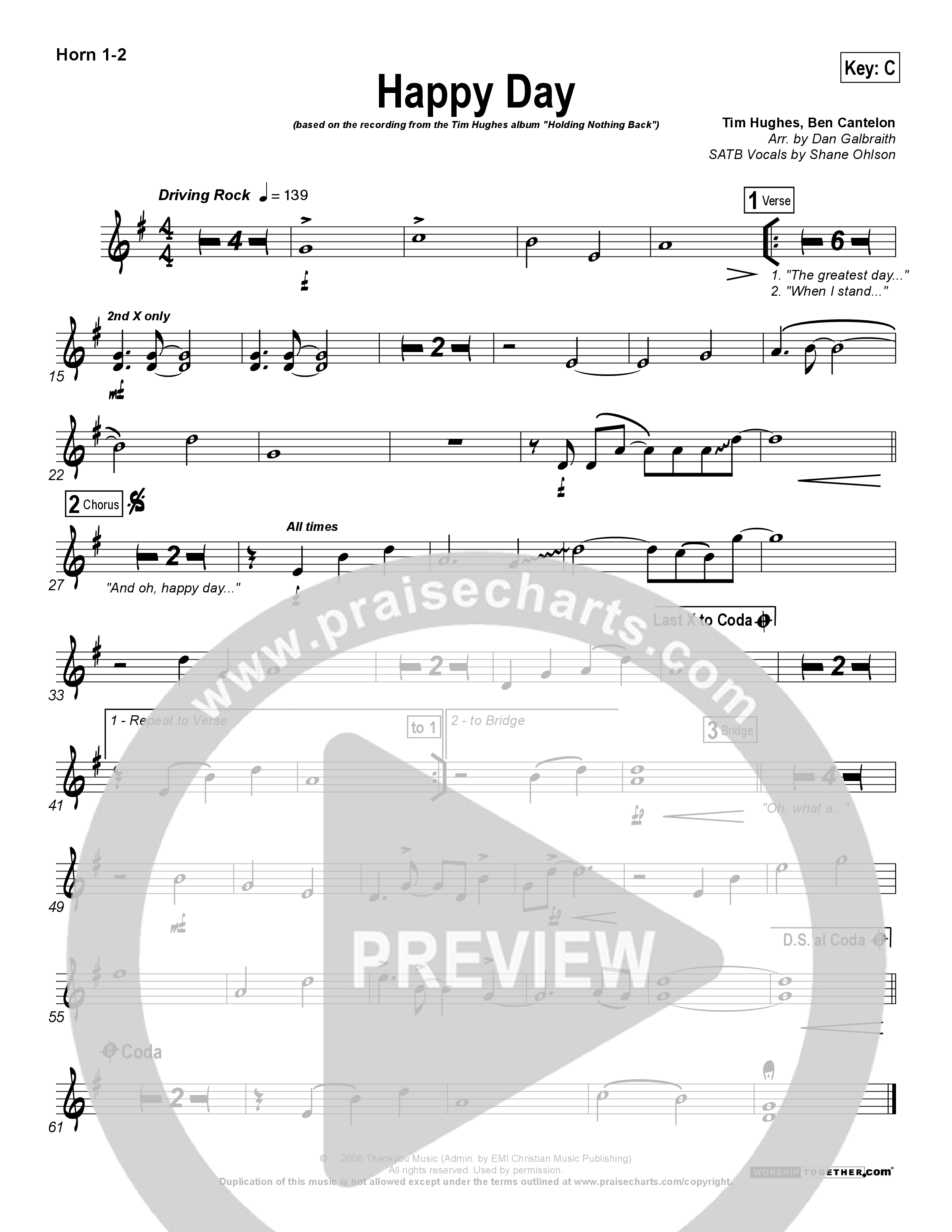 Happy Day French Horn 1/2 (Tim Hughes)