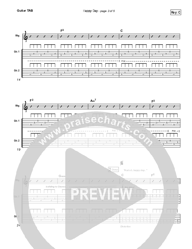 Happy Day Guitar Tab (Tim Hughes)