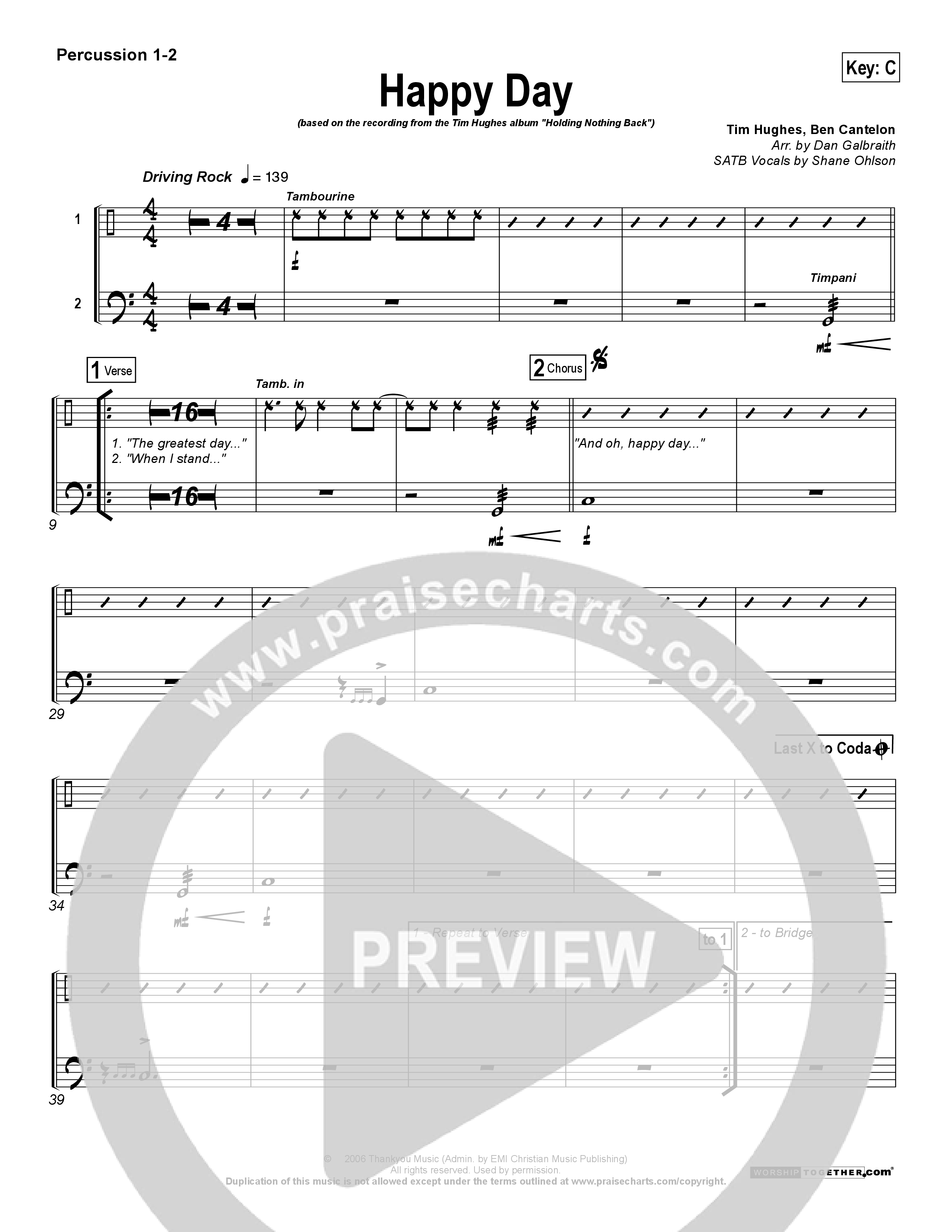 Happy Day Percussion (Tim Hughes)