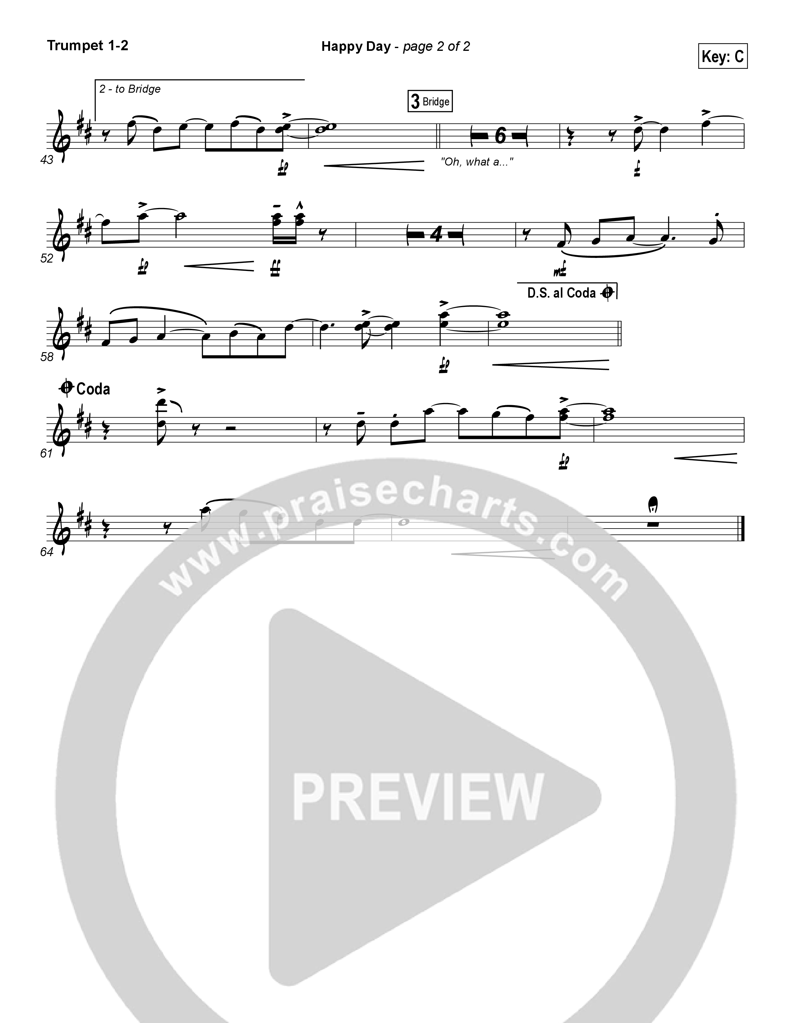 Happy Day Trumpet 1,2 (Tim Hughes)