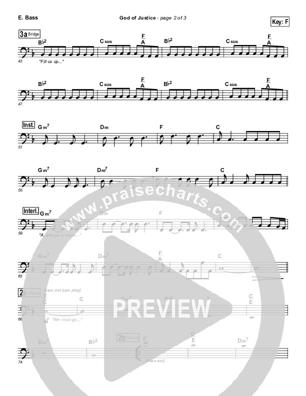 God Of Justice Bass Guitar (Tim Hughes)