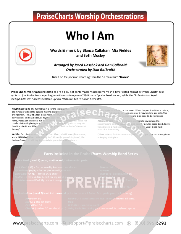Who I Am Cover Sheet (Blanca)