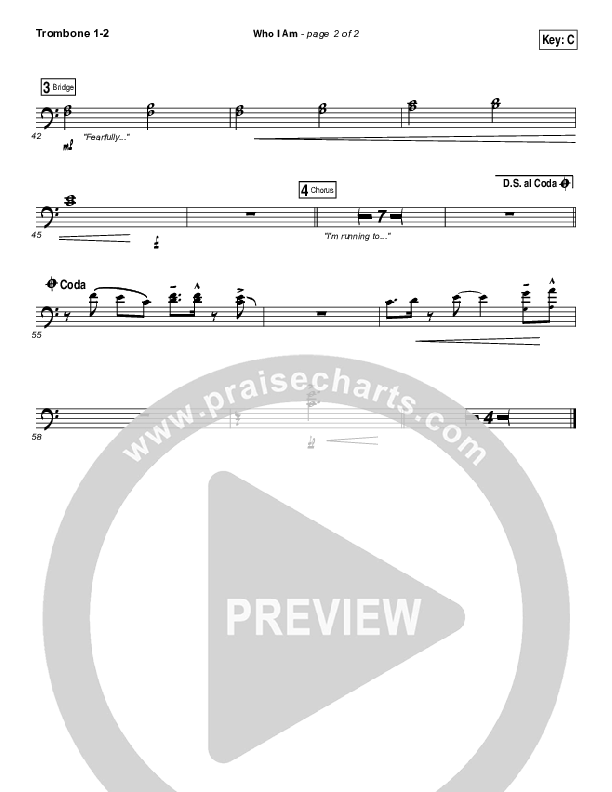 Who I Am Trombone 1/2 (Blanca)