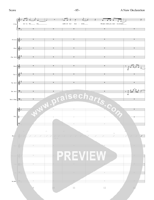 A New Declaration Conductor's Score (Dennis And Nan Allen)