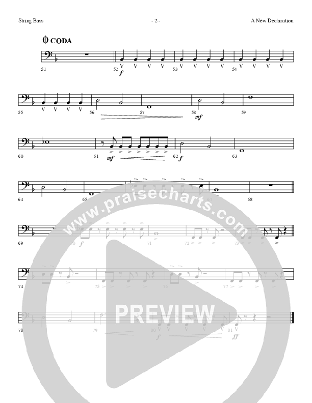 A New Declaration Double Bass (Dennis And Nan Allen)