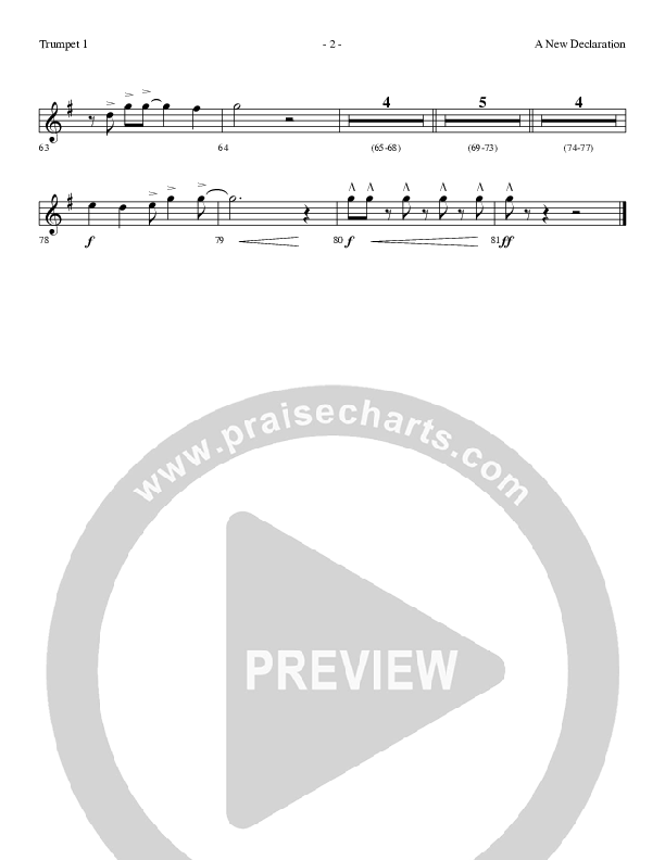 A New Declaration Trumpet 1 (Dennis And Nan Allen)