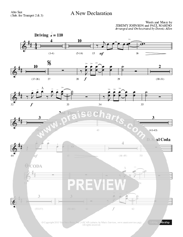 A New Declaration Trumpet 2/3 (Dennis And Nan Allen)