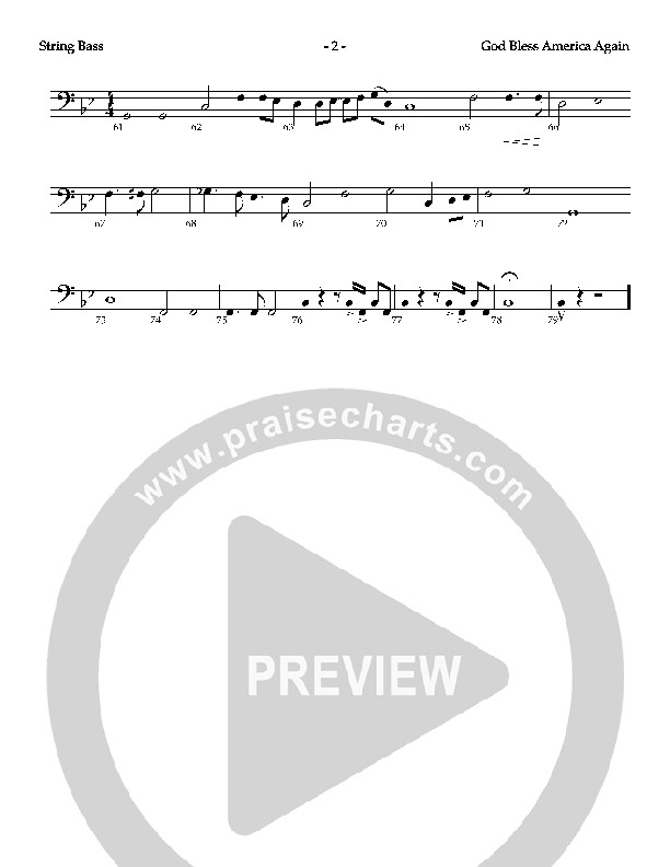 God Bless America Again Bass Guitar (Mike Harland)