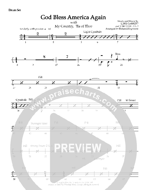 God Bless America Again Drum Set (Mike Harland)