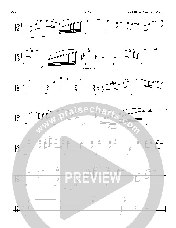 God Bless America Again Viola (Mike Harland)