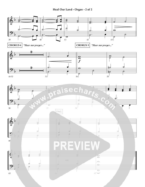 Heal Our Land Organ (Wayne Watson)