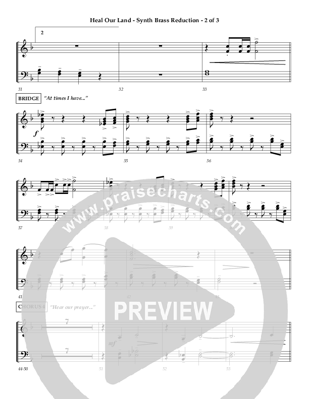 Heal Our Land Synth Brass (Wayne Watson)