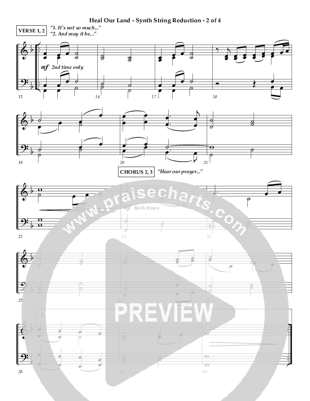 Heal Our Land Synth Strings (Wayne Watson)