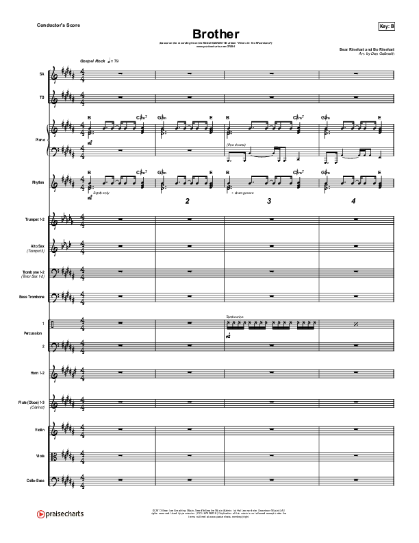 Brother Conductor's Score (Needtobreathe)