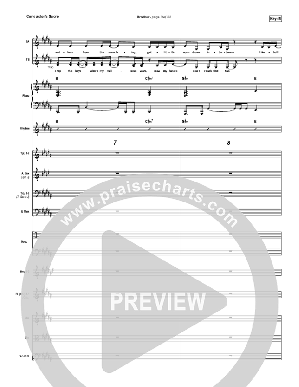 Brother Conductor's Score (Needtobreathe)