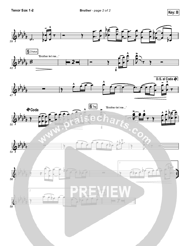 Brother Tenor Sax 1/2 (Needtobreathe)