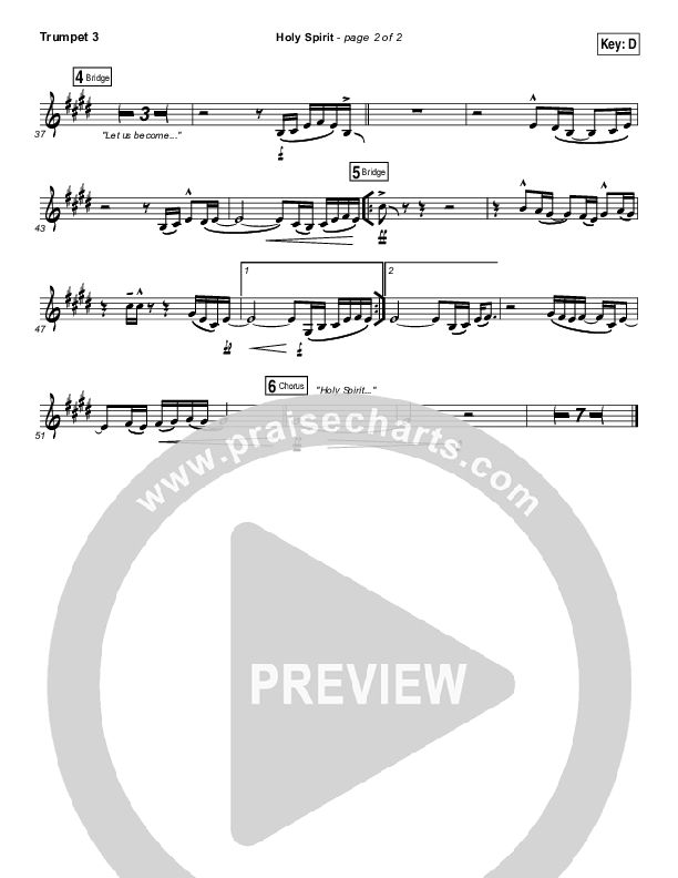 Holy Spirit  Trumpet 3 (Francesca Battistelli)